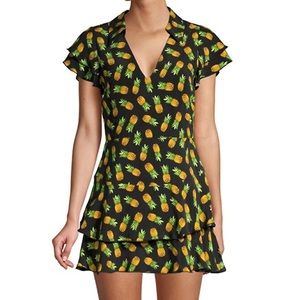 Alice + Olivia Shay Pineapple Skort Romper Size 8